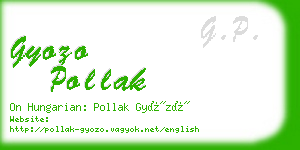 gyozo pollak business card